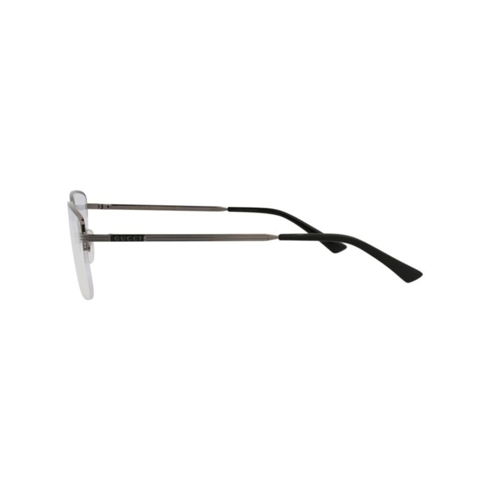 Gucci Square-Frame Metal Optical Frames Silver Mens - Picture 3 of 6
